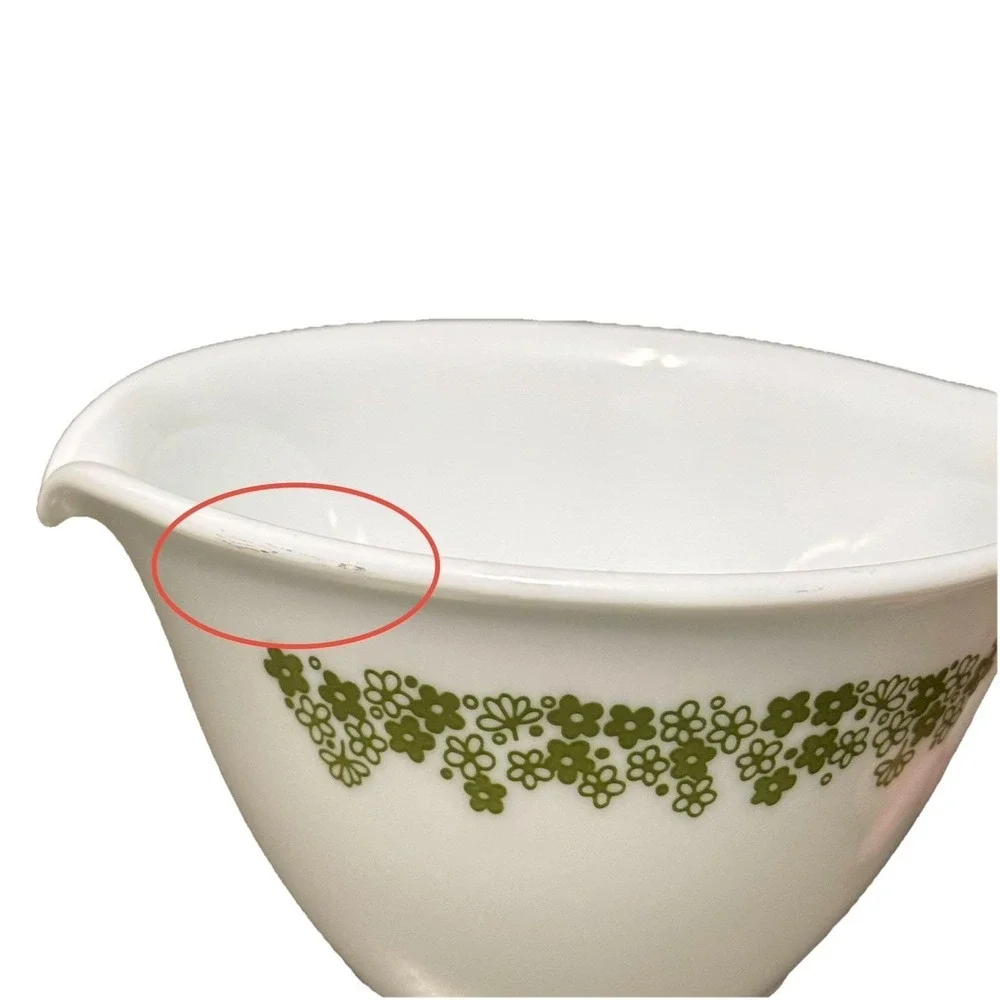 Vintage Corelle Spring Blossom Green (Crazy Daisy) Creamer With‎ Hook Handle MCM